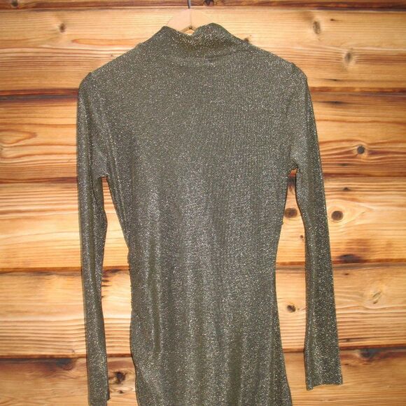 NWT n:philanthropy Demetra Metallic Ruched Mini Dress - Picture 9 of 12